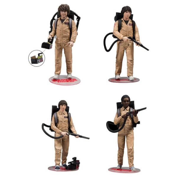 MCFARLANE STRANGER THINGS GHOSTBUSTERS 4 PACK ACTION FIGURES IN STOCK 