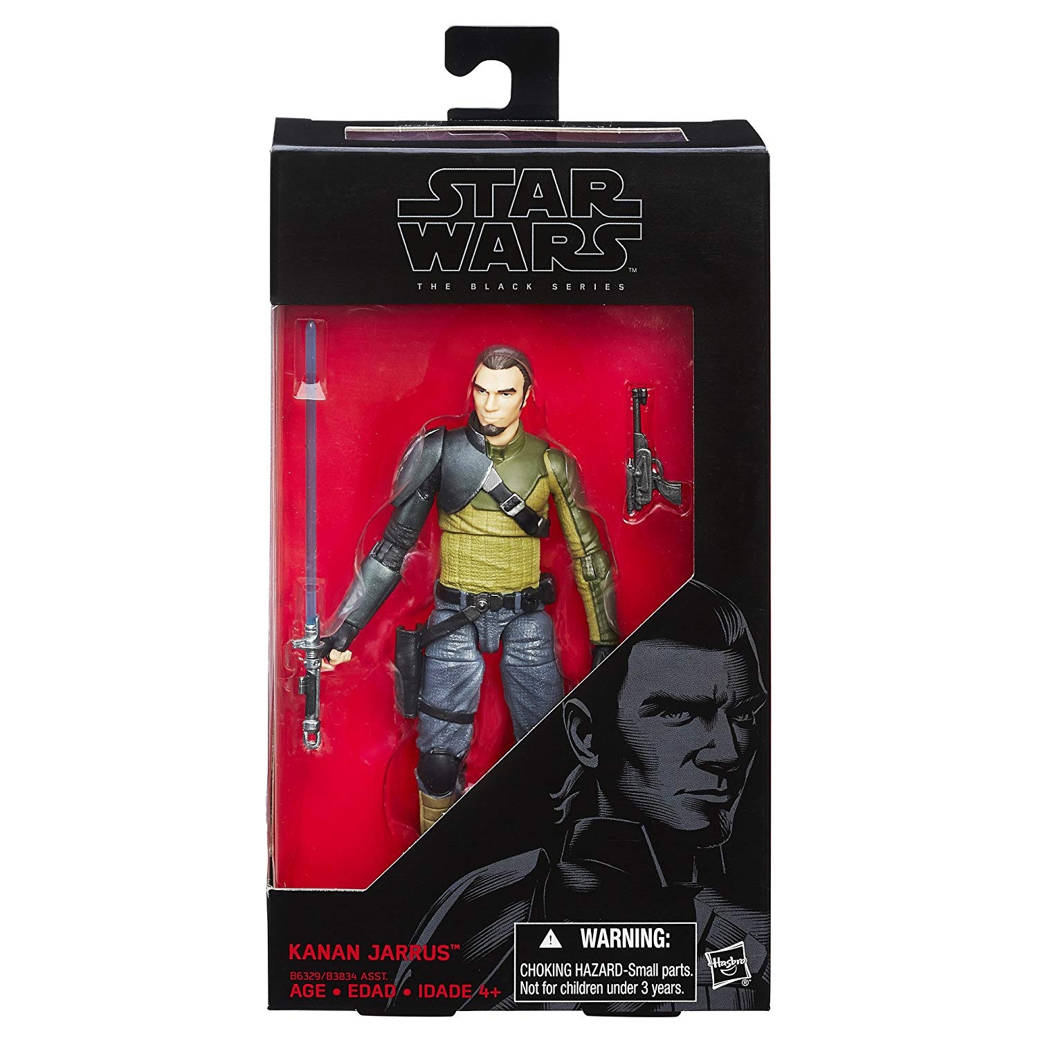 Star Wars Black Series Kanan Jarrus Rebels Action Figure ( Black and Red Box )