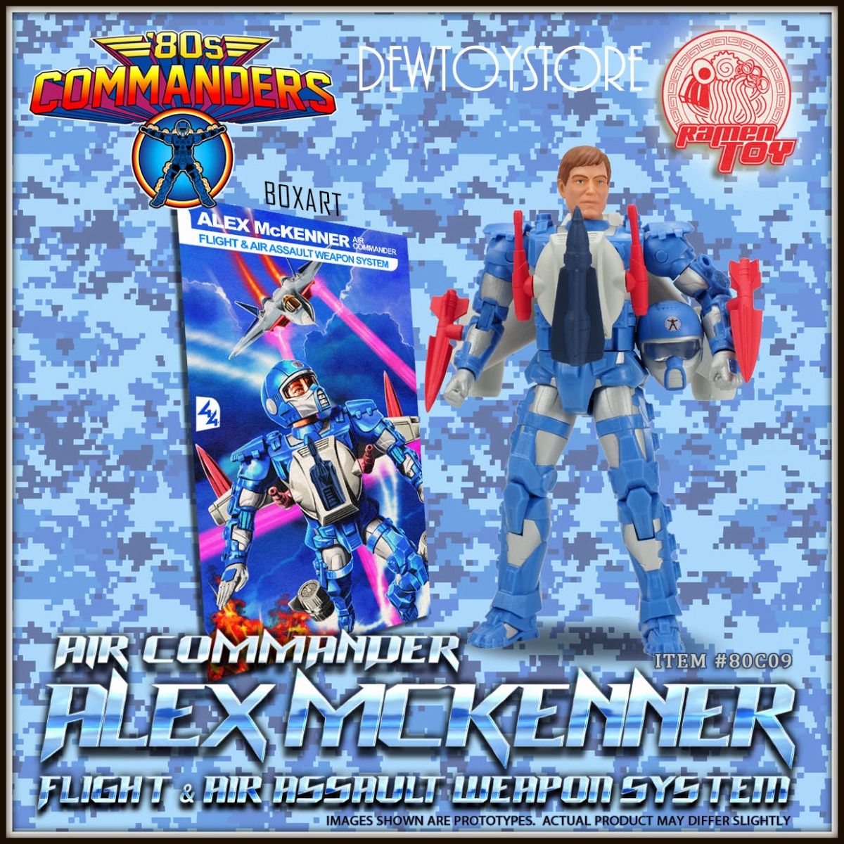 Ramen Toy 80s Commanders Alex McKenner ( Air Commander ) – Kapow Toys