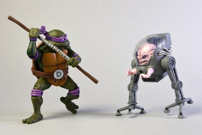 NECA TMNT Teenage Mutant Ninja Turtles Donatello Vs Krang Cartoon 2 Pack -20790