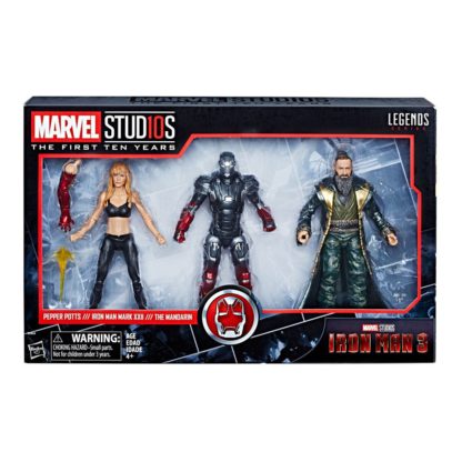 Marvel Legends Iron Man 3 Pepper Potts Mandarin Mark XXII 3 Pack-0