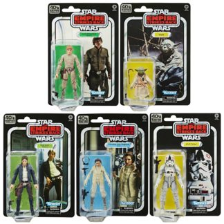 Star Wars 40th Anniversary Black Series Wave 1 Set of 5 Empire Strikes Back Action Figures-0
