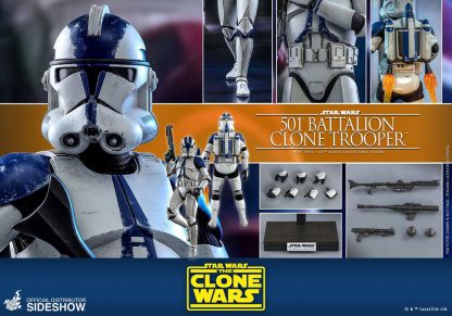 Hot Toys Star Wars The Clone Wars 501st Battalion Clone Trooper 1/6 Scale Figure