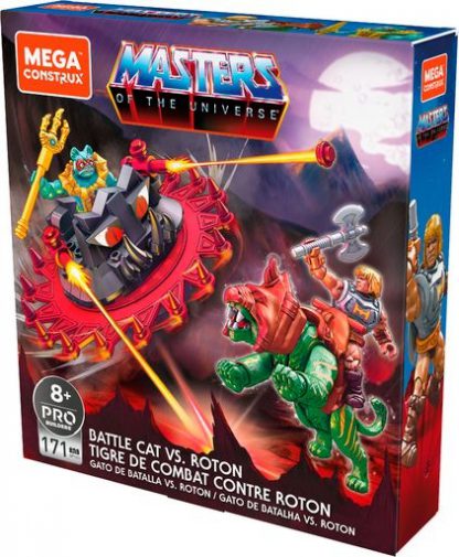 masters of the universe mega construx battle cat vs roton