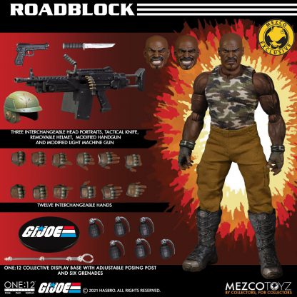 Mezco One:12 Collective G.I. Joe Roadblock 1/12 Scale Action Figure