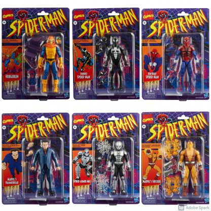 Marvel Legends Spider-Man Retro Collection Set of 6 inc Hobgoblin