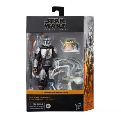 Star Wars The Black Series The Mandalorian with Grogu and Ice Spider Deluxe Action Figure Set