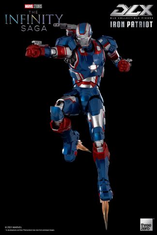 Avengers: Infinity Saga DLX Iron Patriot 1/12 Scale Figure by Threezero