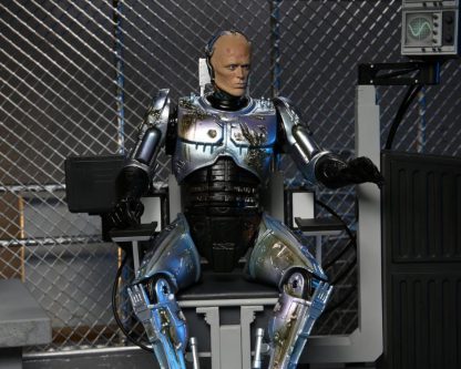 NECA Ultimate Battle Damaged Robocop with Chair