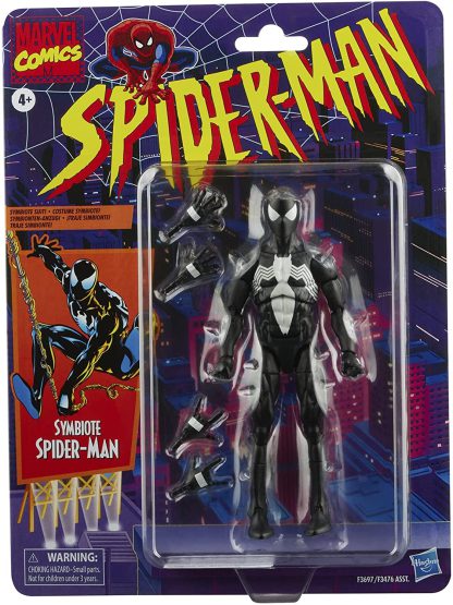 Marvel Legends Retro Collection Symbiote Spider-Man Action Figure