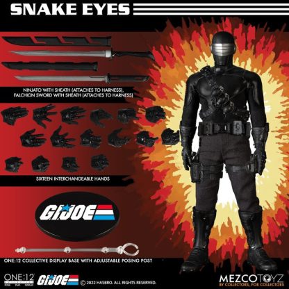 Mezco One:12 Collective Snake Eyes G.I. Joe Action Figure