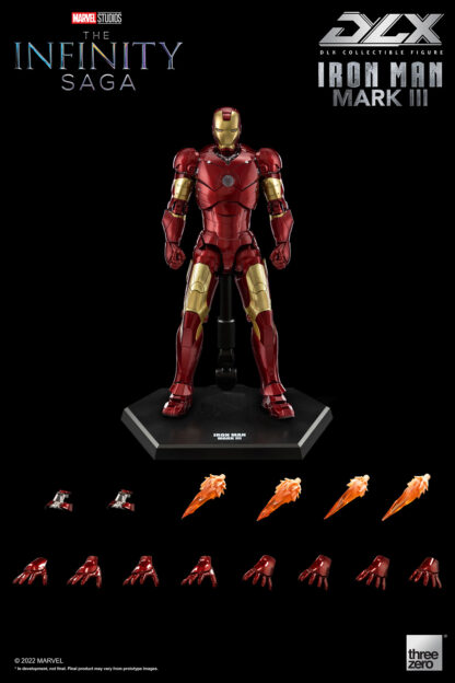 Avengers: Infinity Saga DLX Iron Man Mark 3 1/12 Scale Figure by Threezero