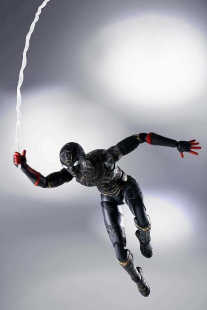 S.H Figuarts Spider-Man No Way Home Black and Gold Suit Action Figure