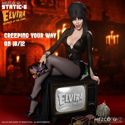 Elvira: Mistress of the Dark Static-6 Elvira 1/6 Scale Statue - Mezco Static 6