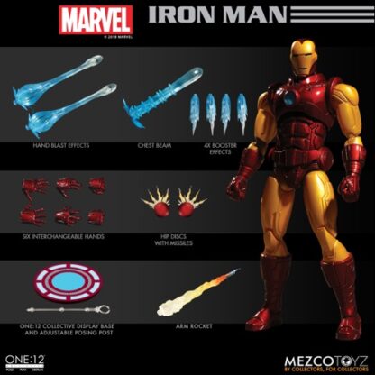 Mezco One:12 Collective Iron Man Action Figure