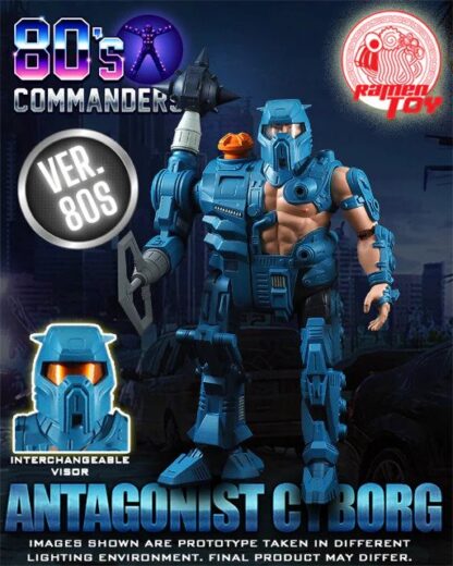 Ramen Toys Antagonist Cyborg 80s Version ( 80's Commanders ) Toon Colour