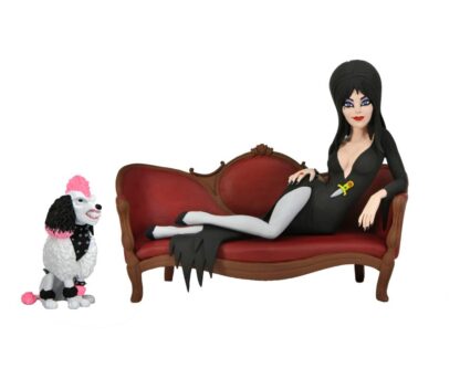 NECA Toony Terrors Elvira Mistress of the Dark on Couch