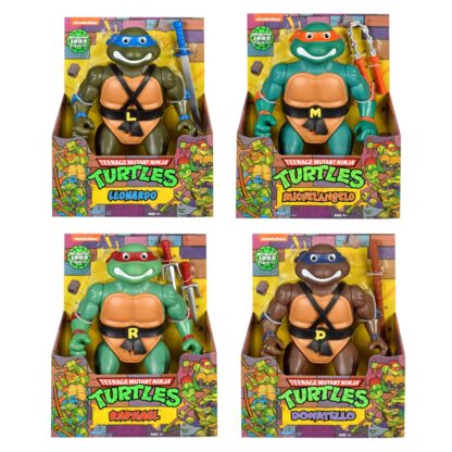 Playmates Teenage Mutant Ninja Turtles Retro Giant Turtles Set of 4