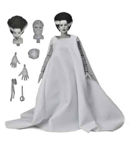 NECA Universal Monsters Bride of Frankenstein Ultimate Action Figure Black and White