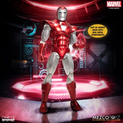 Mezco One:12 Collective Silver Centurion Iron Man