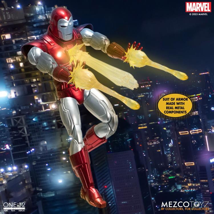 Mezco One:12 Collective Silver Centurion Iron Man – Kapow Toys