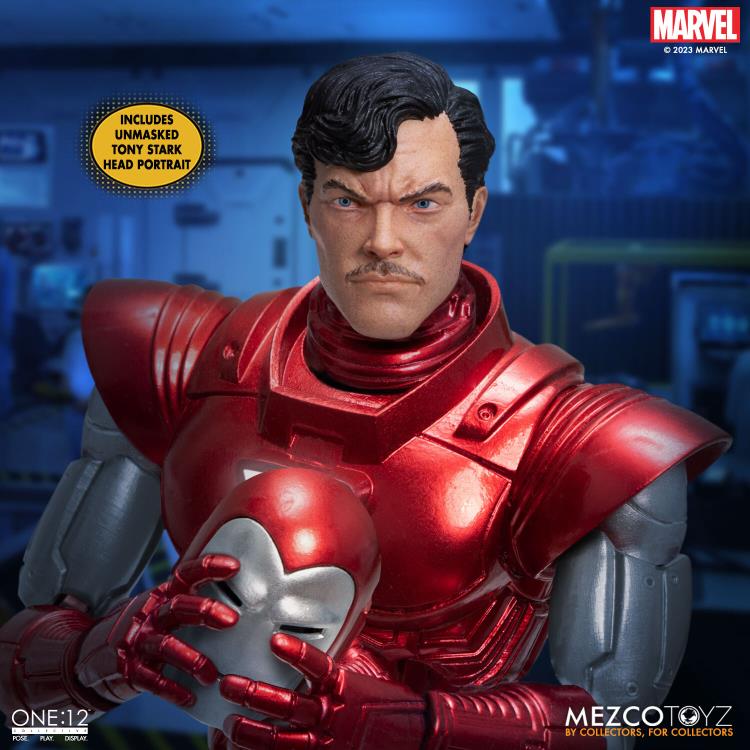 Mezco One:12 Collective Silver Centurion Iron Man – Kapow Toys