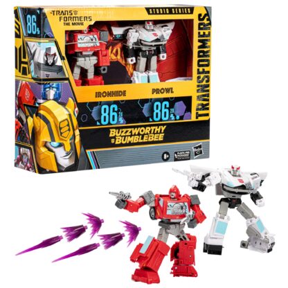 Transformers Buzzworthy Bumblebee 86 Ironhide and Prowl 2 Pack