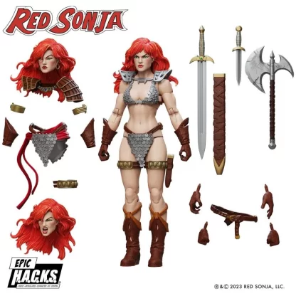 Boss Fight Studios Red Sonja 50th Anniversary Epic H.A.C.K.S Action Figure