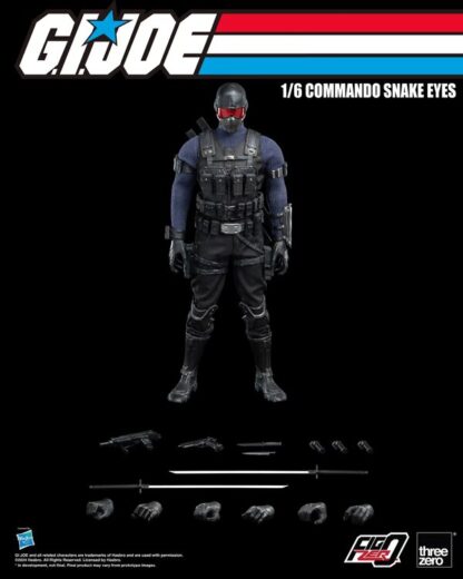 Threezero FigZero G.I. Joe Commando Snake Eyes 1/6 Scale Figure