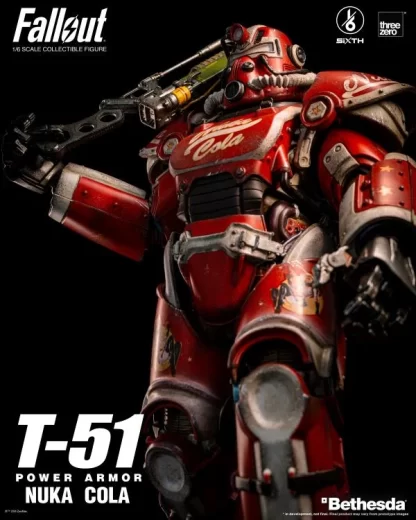 Threezero Fallout T-51 Power Armor (Nuka Cola) 1/6 Scale Figure