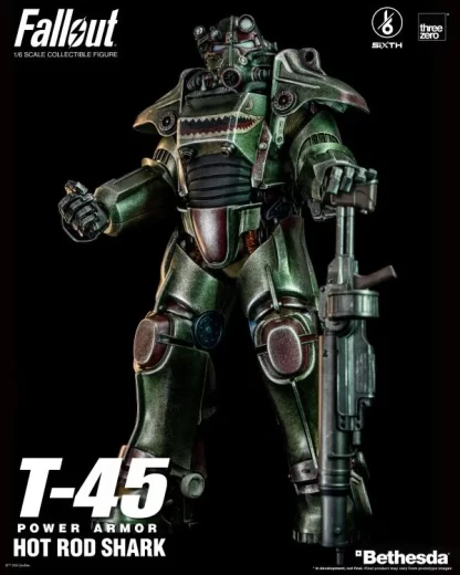 Threezero Fallout T-45 Power Armour (Hot Rod Shark) 1/6 Scale Figure
