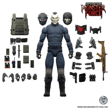 Operation: Monster Force Delta Red Urban Operations Trooper 6 Inch Action Figure