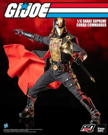 Threezero G.I. Joe FigZero Snake Supreme Cobra Commander Exclusive