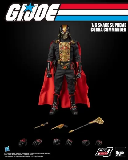 Threezero G.I. Joe FigZero Snake Supreme Cobra Commander Exclusive
