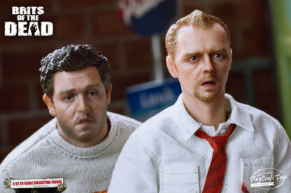 Play Craft Toys Brits of the Dead Shaun and Ed 2 Pack 1/12 Scale Figures