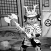 NECA Usagi Yojimbo Samurai Usagi Black and White Action Figure