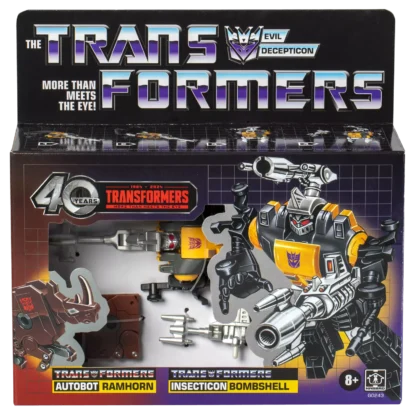 Transformers G1 Retro Reissue Insecticon Bombshell and Autobot Ramhorn