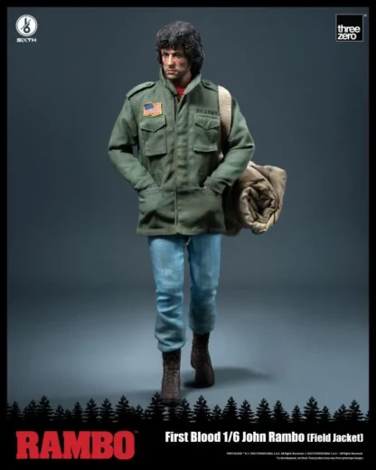 Threezero Rambo First Blood John Rambo Field Jacket SiXTH Action Figure