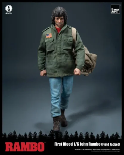 Threezero Rambo First Blood John Rambo Field Jacket SiXTH Action Figure