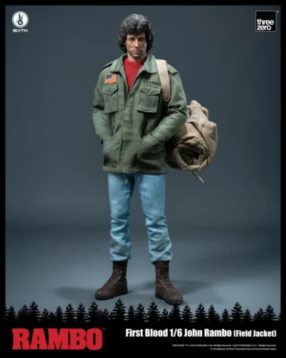 Threezero Rambo First Blood John Rambo Field Jacket SiXTH Action Figure
