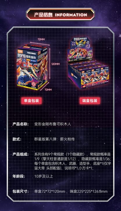 Blokees Transformers Galaxy Version Vol 8 Case of 9