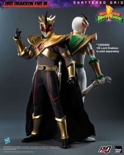 Threezero FigZero Power Rangers Shattered Grid Lord Drakkon Evo III