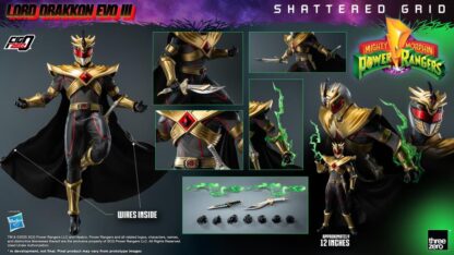 Threezero FigZero Power Rangers Shattered Grid Lord Drakkon Evo III