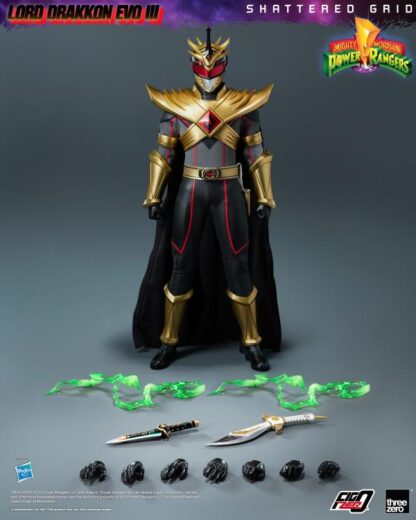 Threezero FigZero Power Rangers Shattered Grid Lord Drakkon Evo III