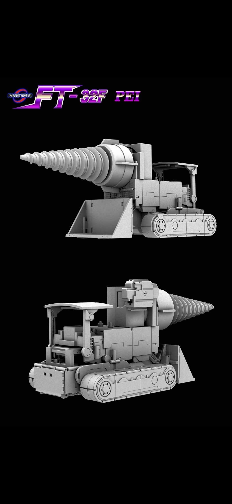 FansToys FT32C Pei 9 FansToys FT-32F Pei ( Bulldozer ) Action Figure