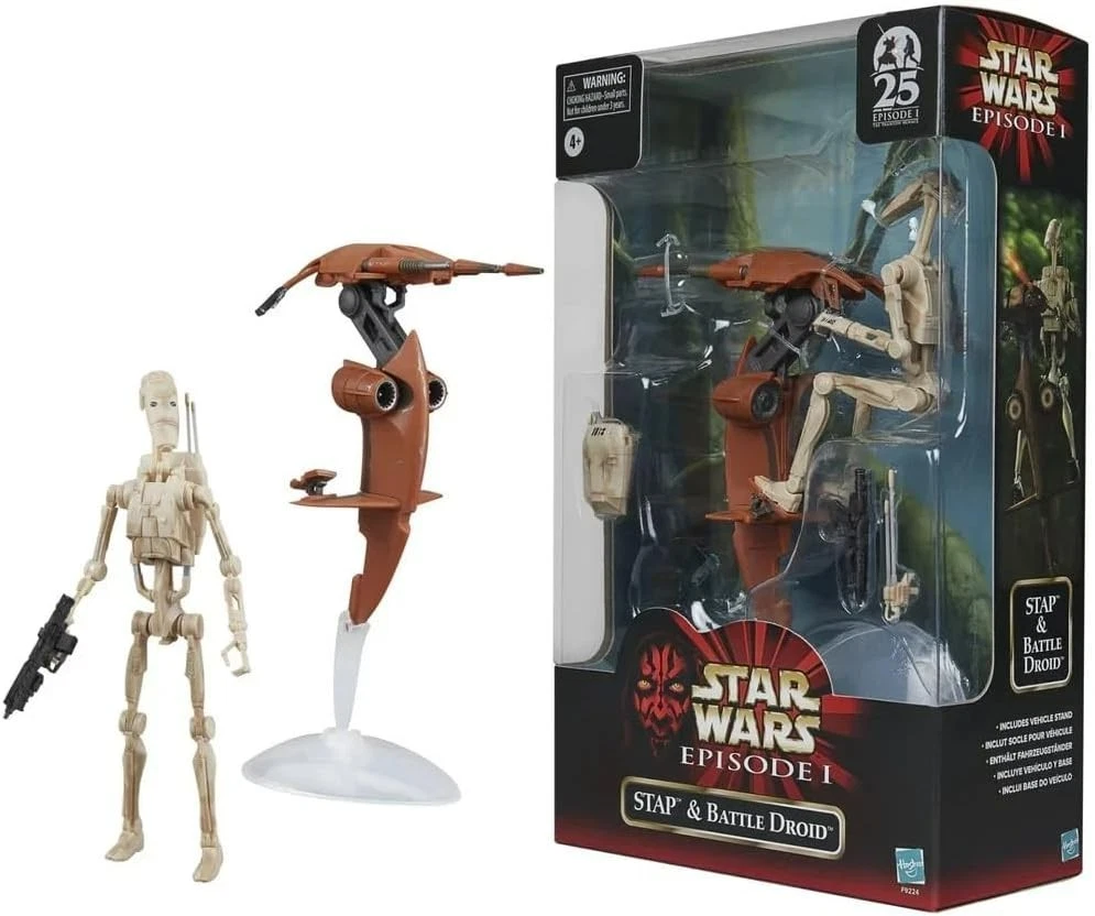Star Wars Black Series STAP and Battle Droid 1 Star Wars Black Series STAP and Battle Droid Action Figure 2 Pack