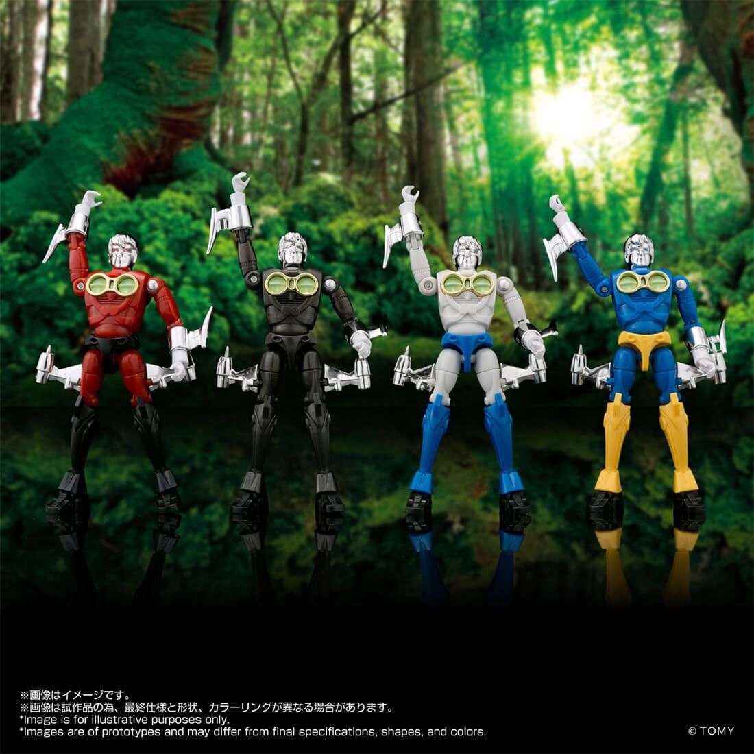 Takara Tomy Mall Exclusive Legacy Soul Microman Command No 3 -1 Microman LegacySoul T-Spark Microman Command No.3 Exclusive Action Figure Set