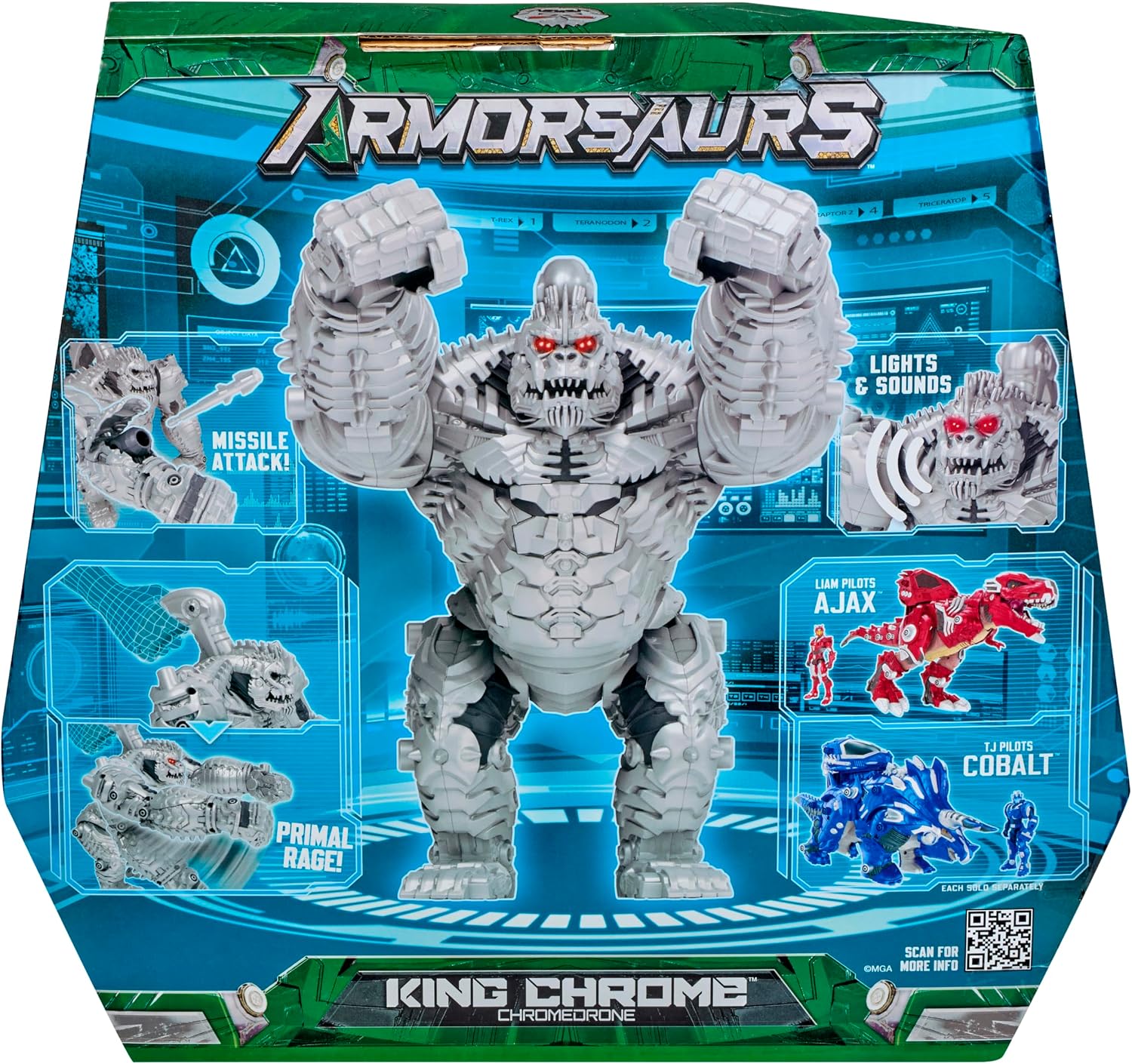 King Chrome 7 Armorsaurs King Chrome Action Figure
