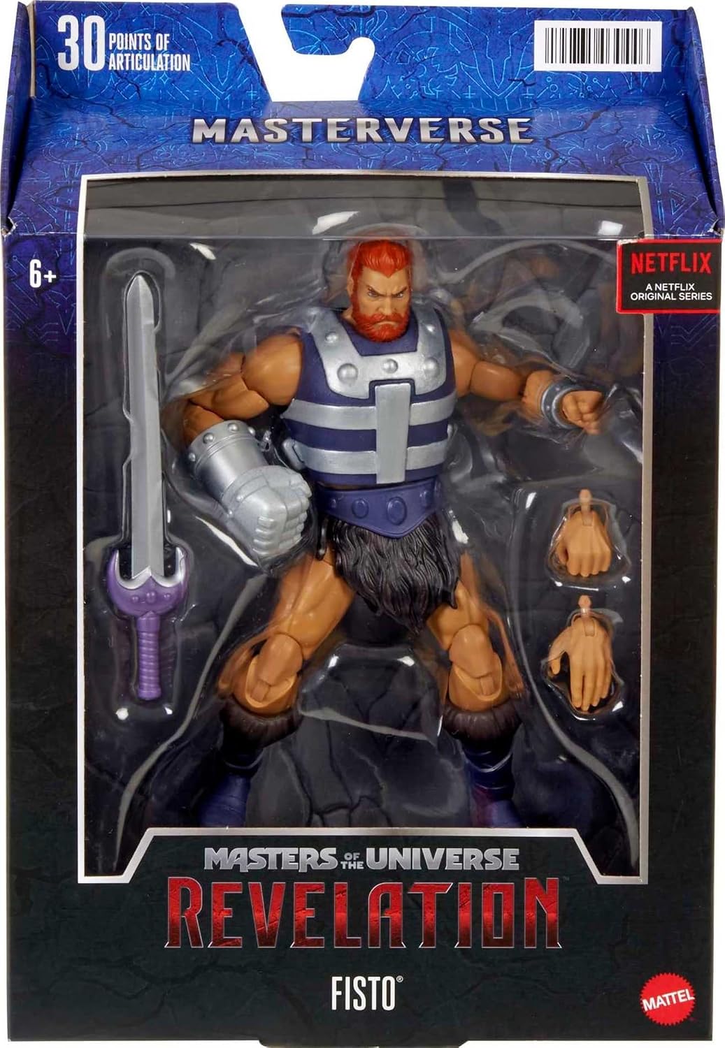 Masters of the Universe Masterverse Fisto Action Figure with Accessories 1 Masters of the Universe Masterverse Revelation Fisto Action Figure ( Cased )