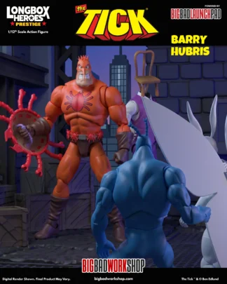 The Tick Longbox Heroes Prestige Barry Hubris 1/12 Scale Action Figure
